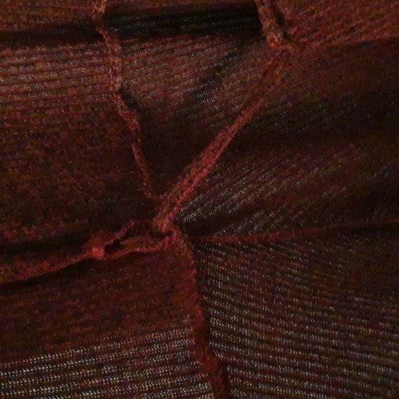 Adam Levine Tunic Wrap Top Bodycon PTP 17.5 with Stretch XL Tag, Garnet Red - Picture 5 of 9